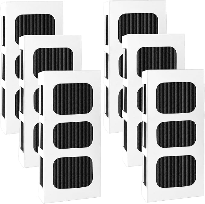 6 Pack Pure Air Ultra ii Gallery Refrigerator Air Filter Replacement Compatible with Paultra2 Air Filter Replacement and Electrolux Refrigerators 242047805