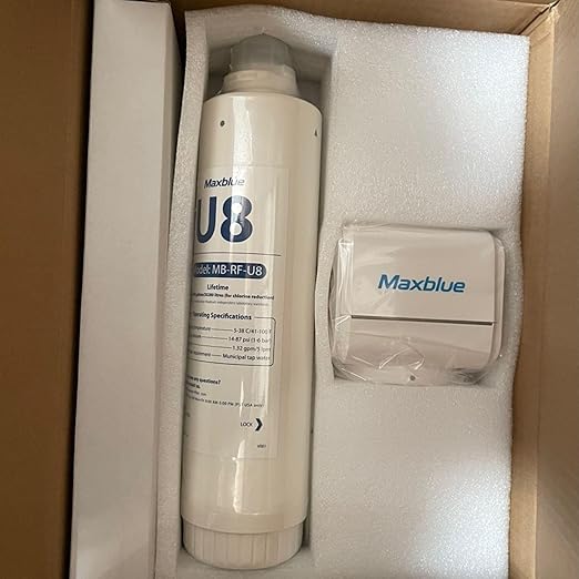 Maxblue U8-ST Under Sink Water Filter, 2 Years High Capacity, Reduces Lead, Chlorine, Heavy Metals, Bad Taste & Odor, Under Sink Water Filtration System, USA Tech
