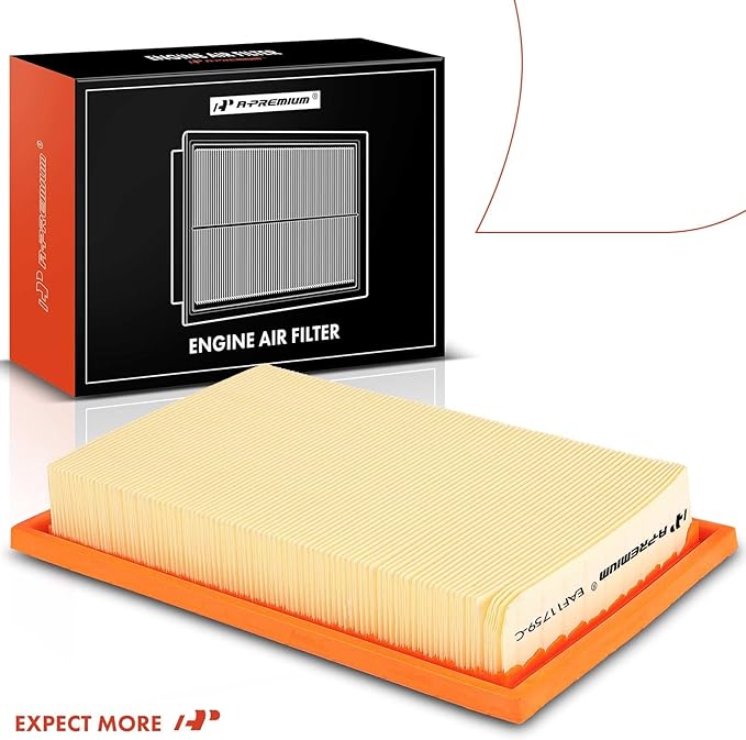 A-Premium Engine Air Filter Compatible with Mercedes-Benz C300 2015-2018, C350e 2016-2018, E300 2017-2019, GLC300 2016-2019, GLC350e 2018-2020, SLC300 2017-2019, SLK300 2016, 2.0L, Replace# 2740940104