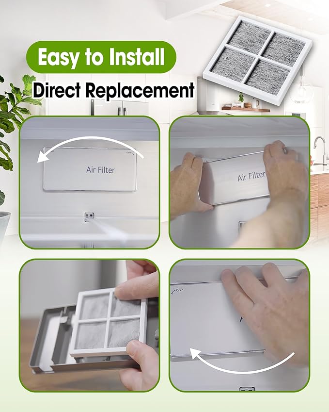 3PCS Refrigerator Air Filter Replacement Compatible with LG Refrigerator Models LRFXS2503S LFX31945ST LRMVC2306D LFXS30796D LFXS26596D LPXS30866D