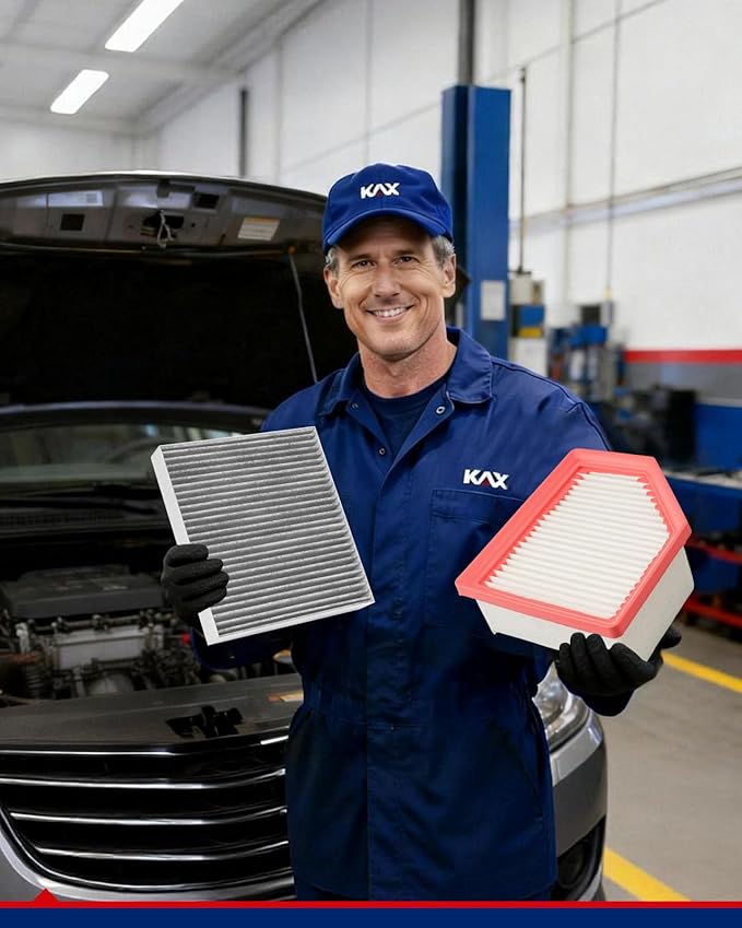 KAX Engine & Cabin Air Filter Kit, Replacement for Mitsubishi Outlander 2022 2023 2024 2025, Replace# CA12967 CF10140