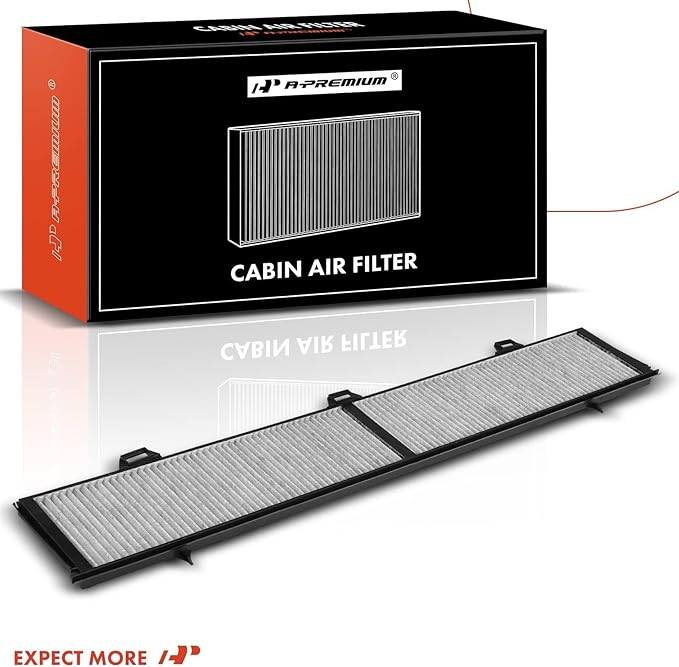 A-Premium Cabin Air Filter w/Activated Carbon Compatible with BMW 323i, 325i, 325xi, 328i, 328i xDrive, 328xi, 330i, 330xi, 335d, 335i, 335is, 335xi, X1, 1 Series M, 128i, 135i, 135is
