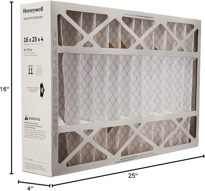 Honeywell FC100A1029 Air Filter - 16x25x4 - 2-Pack