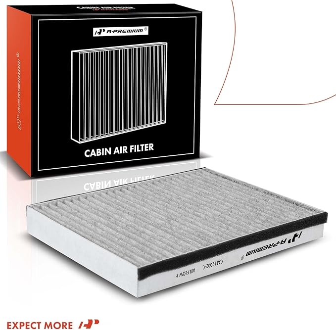 A-Premium Cabin Air Filter with Activated Carbon Compatible with Kia Models - Soul 2014 2015 2016 2017 2018 2019, Soul EV 2015-2019 - Behind Glove Box - Replace# 97133-B2000, 97133B2000