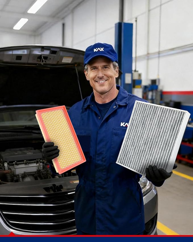 KAX Engine & Cabin Air Filter Kit, Replacement for Toyota Corolla 2019 1.8L, Mirai 2016-2020, Replace# CA12289 CF10285
