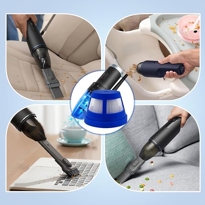 4 Pcs HEPA Filter Accessories for Eufy HomeVac H11 and H11 & H20 Cordless Handheld Vacuum Cleaner
