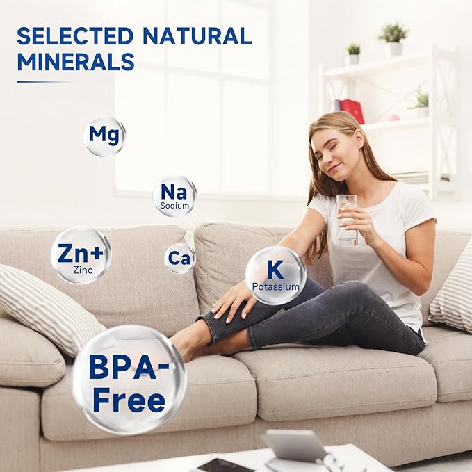 ROPOT-LITE Mineral Filter Set Compatible with Bluevua RO100ROPOT-Lite and RO100ROPOT-Lite(UV) Alkaline Remineralization Filters (4 Pack)
