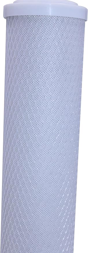 PureT HQCBC-10-1, 10x2.5" Coconut Carbon Block Filter - NSF Certified - Cononut Shell Activated Carbon removes Chlorine, Dirt and More (1 u Micron Rated)