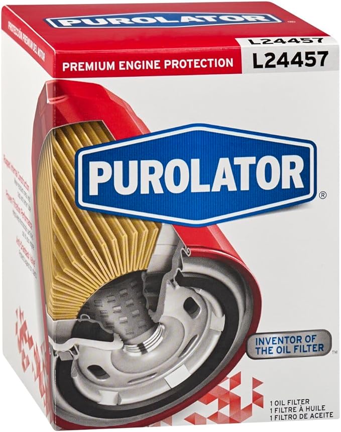 Purolator L24457 Premium Engine Protection Spin On Oil Filter Compatible With Nissan Pickup, D21, Sentra, 300ZX, 240SX, Pathfinder, Altima, Volkswagen Beetle and Mercury Villager
