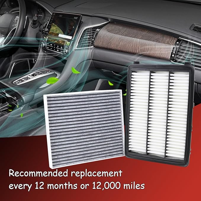 28113-D3300 Engine Air Filter and 97133-D1000 Cabin Air Filter kit Compatible with 2016-2021 Hyundai Tucson 2017-2022 Kia Sportage Not For Hybrid Replaces CA12065 CF12160