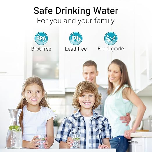 Replacement for All Waterdrop Pitcher Filtration System, Fits Waterdrop WD-PF-01A Plus, Reduces Lead, PFOA/PFOS, Chlorine, Last Up to 3 Months or 200 Gallons (Pack of 3), AQUA CREST