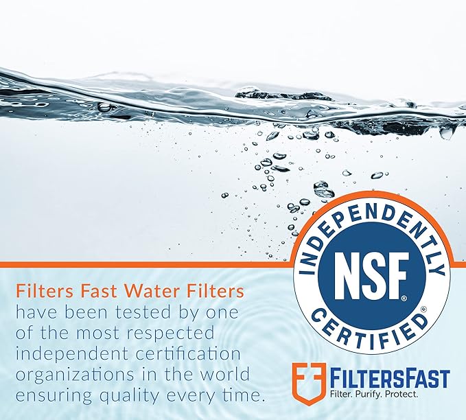 Filters Fast FF-INLINE Compatible Replacement Universal Inline Carbon Water Filter Cartridge for Fridge Refrigerator Water Dispenser
