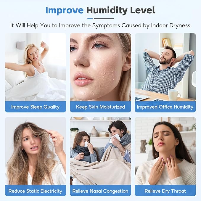 6-Pack HFT600 Humidifier Replacement Wicking Filter T for Honeywell Hev615 Hev620 Humidifier, Compatible with Honeywell HFT600 Humidifier Filter T, Replace Part# HFT600T HFT600PDQ