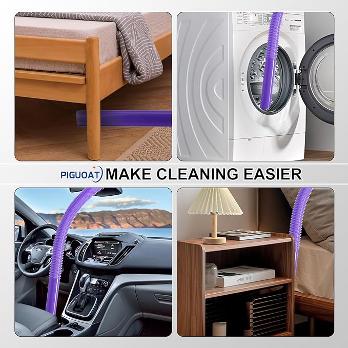 LVAC-200 Dryer Vent Cleaner Kit Fit for Levoit LVAC-200 Cordless Stick Vacuum Cleaner, 1 Dryer Vent Cleaner Kit + 1 Universal Adapter Tube