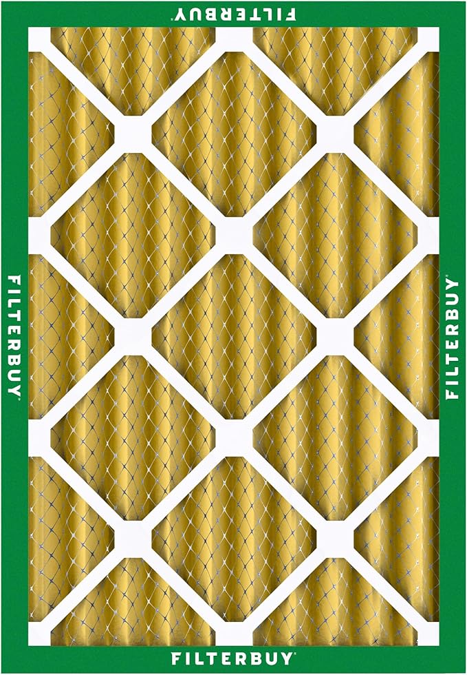 Filterbuy 14x20x4 Air Filter MERV 11 Superior Pet & Allergy Defense (6-Pack), Electrostatic Pleated HVAC AC Furnace Filters Replacement (Actual Size: 13.50 x 19.50 x 3.63)