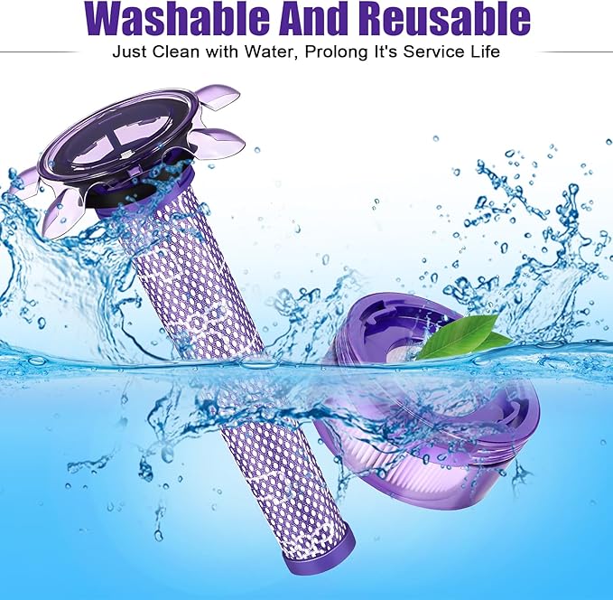 Upgraded V8 Filter for Dyson V8 V7 New Version / SV25 / SV37 / V8 Animal Extra Cordless V8 FOCUS Mattress Vacuum Cleaner Replacement Parts Accessories Filters