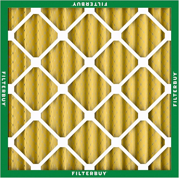 Filterbuy 16x16x2 Air Filter MERV 11 Superior Pet & Allergy Defense (1-Pack), Electrostatic Pleated HVAC AC Furnace Filters Replacement (Actual Size: 15.50 x 15.50 x 1.75)