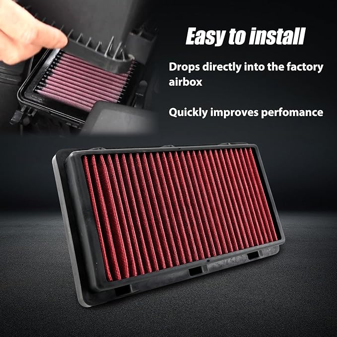RYANSTAR RACING High-Flow Engine Air Filter 33-5108 Compatible with Hyundai KIA Washable and Reusable Improves Power and Throttle Response Designed for Lifelong Use