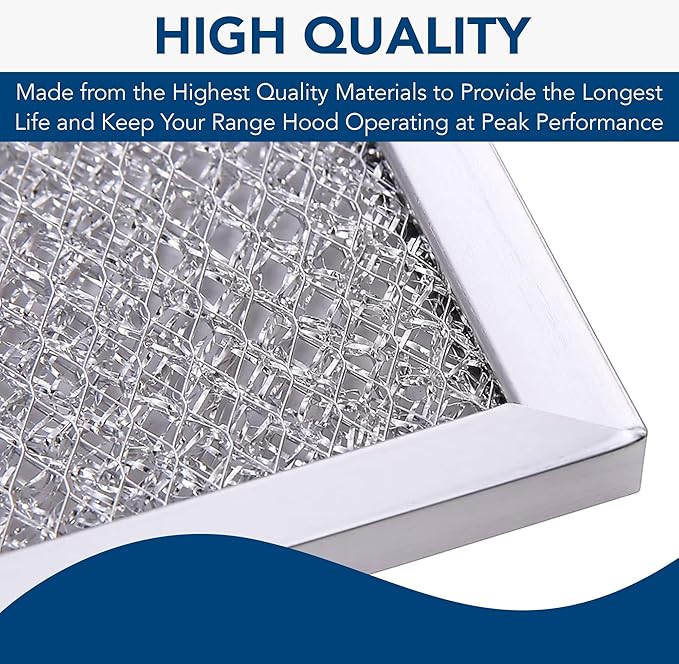 Broan-NuTone Aluminum Filter for QT20000 Series Range Hoods, Kitchen Exhaust Grease Filter, Stove Hood Vent Air Filter