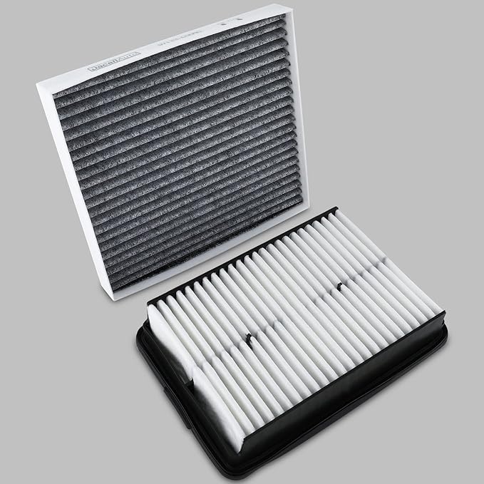 Engine & Cabin Air Filter Set for Hyundai KONA (2018-2023), VELOSTER (2019-2021); for Kia SOUL (2020-2024). Replace 28113-F2000, 97133-D3000