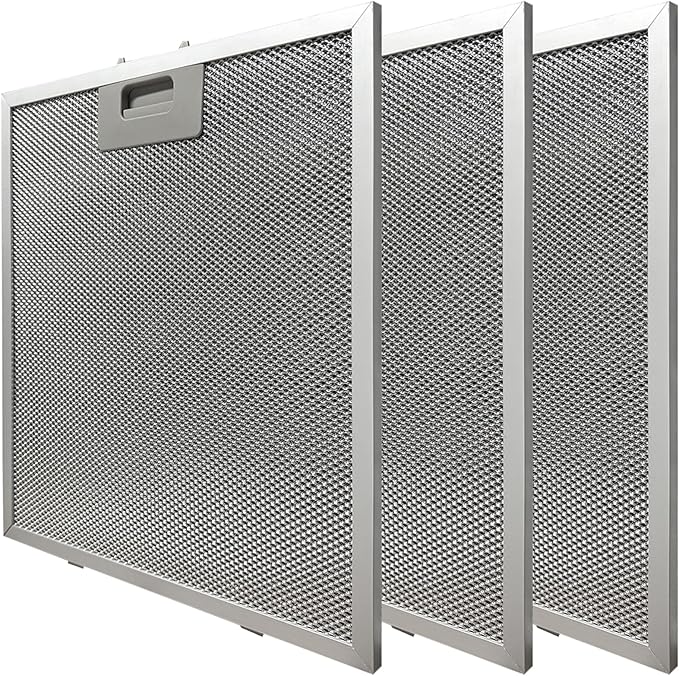 3 PCS 5MU36 Aluminum Mesh Replacement Filter Compatible with COSMO COS-5MU36 36 in. Delta Collection Ducted Under Cabinet Range Hood