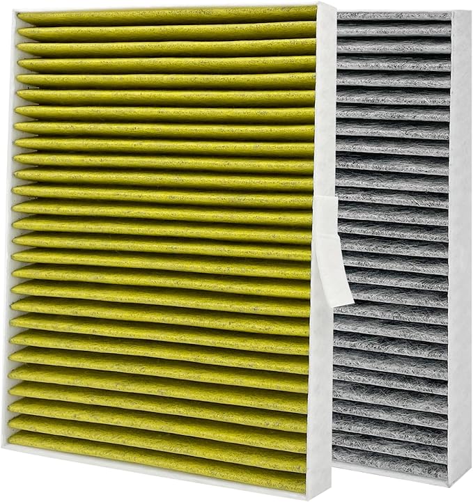 for Tesla Model S Cabin Air Filter with Activated Carbon Fit 2016+ Model S Fit 21072736-00-A 1072736-00-B (2016+ Activated Carbon)