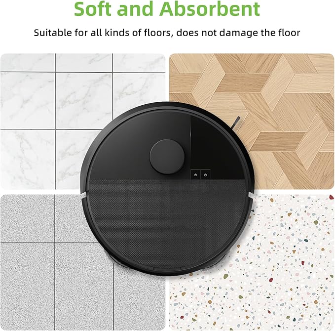Spofan VIEWALL 8 Pack Mop Pad for iRobot Roomba Plus 405 G181/G185 Combo, Plus 505/507 Combo Robot Vacuum Cleaner, Microfiber Washable Mop Cloths Replacement Parts Accessories