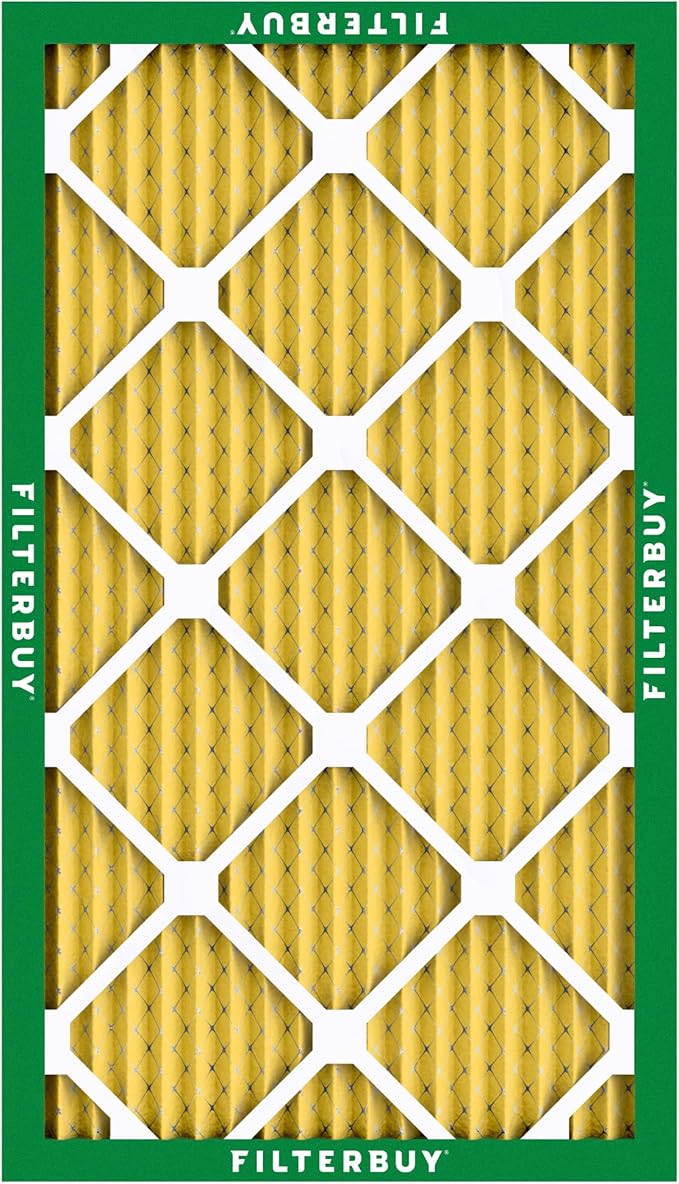 Filterbuy 17x25x1 Air Filter MERV 11 Superior Pet & Allergy Defense (6-Pack), Electrostatic Pleated HVAC AC Furnace Filters Replacement (Actual Size: 16.50 x 24.50 x 0.75)