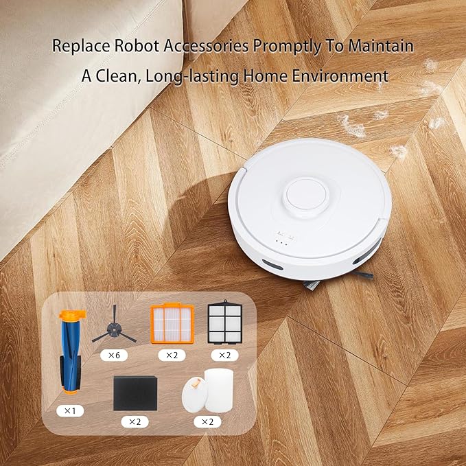 Replacement Parts for Shark RV2302AE IQ Robot Vacuum (15 Pack)