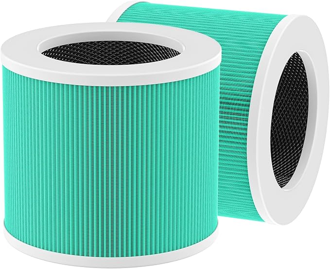 4 Pack HY1800 HEPA Replacement Filter Compatible with CHIVALZ/MORENTO/Loytio/Honeyuan/AYAFATO/IOIOW HY1800 Air Purifier, 3-in-1 Filtration System HY1800 Replacement Filter