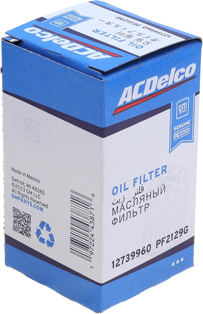 ACDelco GM Original Equipment PF2129G (12739960) Oil Filter Kit