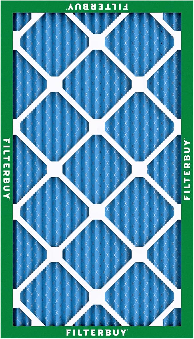 Filterbuy 24x36x1 Air Filter MERV 13 Optimal Smoke & Allergy Defense (2-Pack), Electrostatic Pleated HVAC AC Furnace Filters Replacement (Actual Size: 23.50 x 35.50 x 0.75)