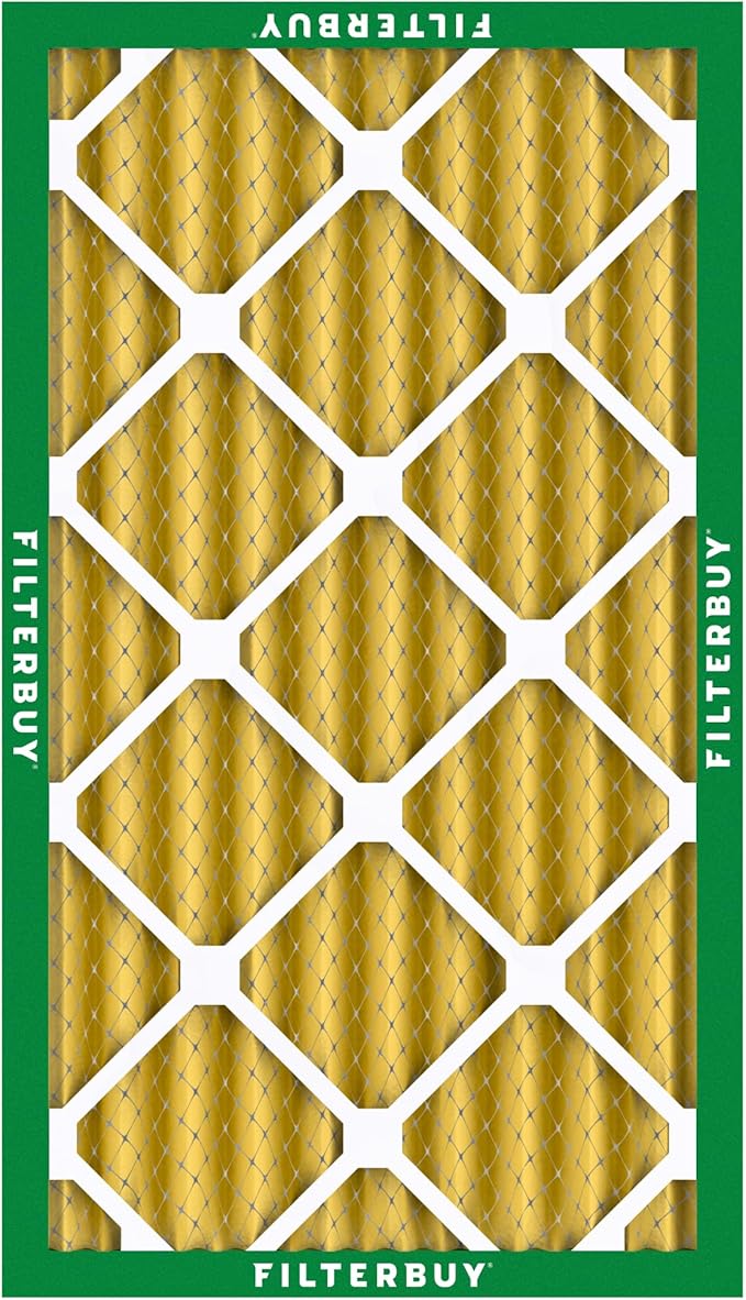 Filterbuy 12x20x4 Air Filter MERV 11 Superior Pet & Allergy Defense (1-Pack), Electrostatic Pleated HVAC AC Furnace Filters Replacement (Actual Size: 11.50 x 19.50 x 3.63)