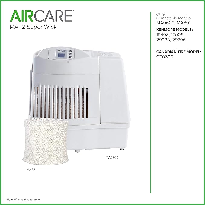 AIRCARE MAF2 Replacement Wick Humidifier Filter for MA0800 (2)