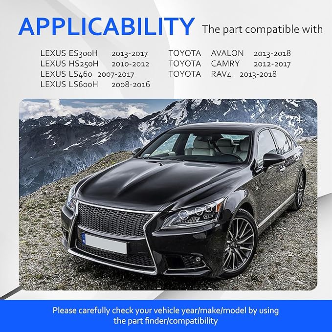 CA10677 Engine Air Filter Compatible with Lexus ES300h 2013-2018, HS250h 2010-2012, LS460 2007-2017, LS600h 2008-2016, Toyota Avalon 2013-2018, Camry 2012-2017, RAV4 2013-2018