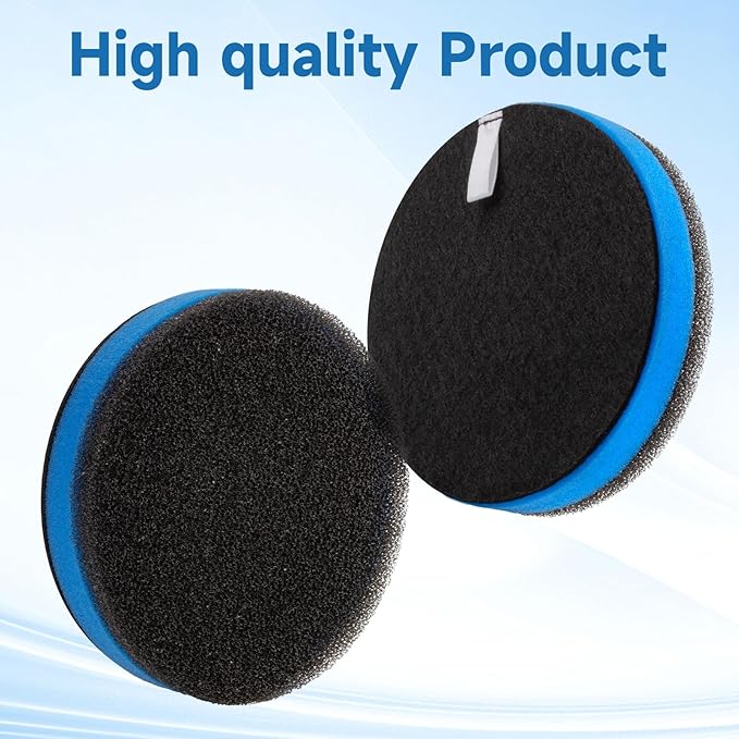 3-Pack Replacement Vacuum Filter Compatible with Bissell Cleanview Pet Vacuum 2258 2486 2252 2254 2256,Compatible with PowerGlide Pet Vacuum 22528 3334, Foam Filter Part No # 12141 & 1601972