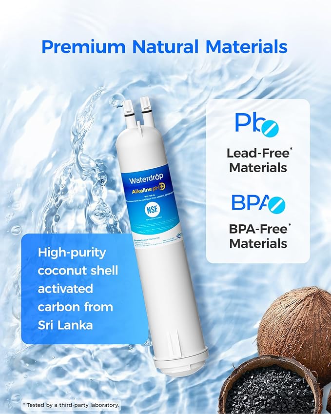 Waterdrop ๐๐ฅ๐ค๐๐ฅ๐ข๐ง๐ WD-F08-AL Replacement for 4396841, Everydropยฎ Filter 3, EDR3RXD1, 4396710, Kenmoreยฎ 46-9083, 46-9030, ๐๐ง๐ก๐๐ง๐๐๐ฌ ๐ฉ๐ Refrigerator Water Filter