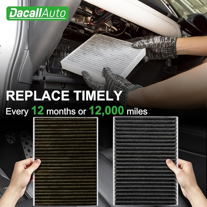 2pcs Cabin Air Filter Set for BMW 530i, 530i xDrive, X5, X6, X7, 530e, 540i, 540i xDrive, 740i, 750i, 750Li xDrive, 840i, Alpina B7, M5, M550i xDrive, M8, Replace 64119366401