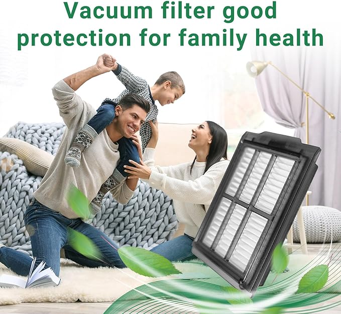 Roomba 505/405 Replacement HEPA Filter for iRobot Roomba Plus 505/405 Combo Robot Vacuum Cleaner 6 Pack Accessories Kit