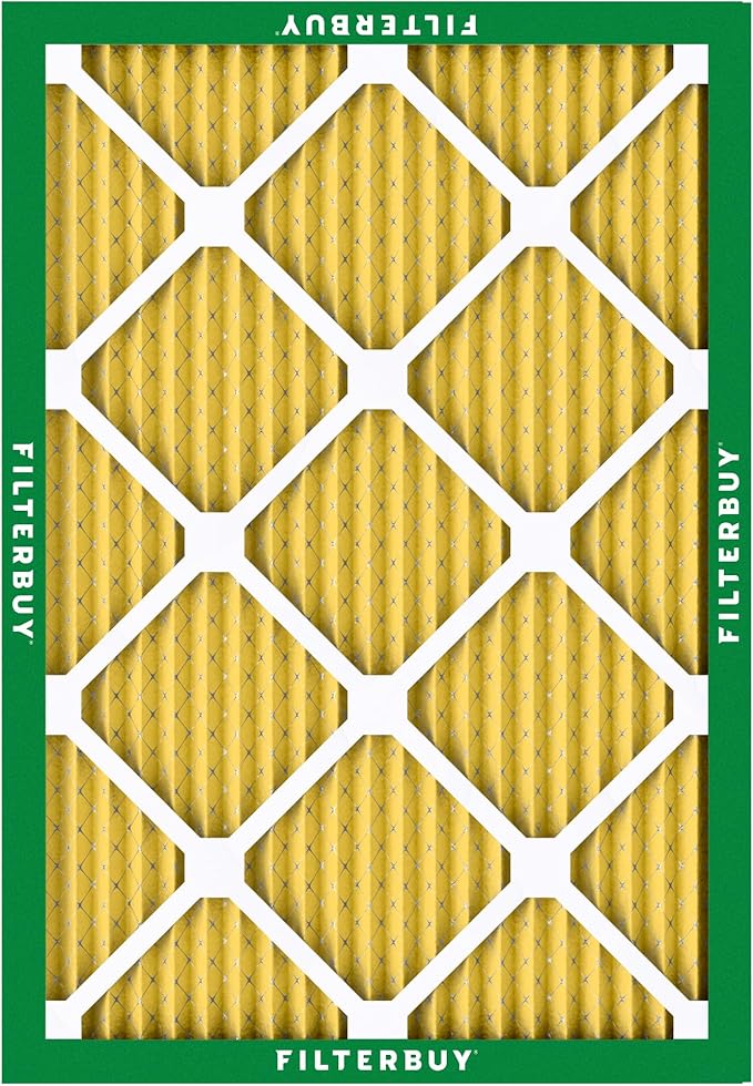 Filterbuy 21x23x1 Air Filter MERV 11 Superior Pet & Allergy Defense (4-Pack), Electrostatic Pleated HVAC AC Furnace Filters Replacement (Actual Size: 20.50 x 22.50 x 0.75)