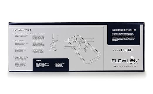 Hydronix FLK-Kit Undersink RO Reverse Osmosis Filtration System Water Leak Detector Safety Valve Kit with Tray