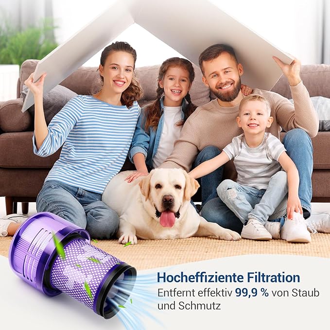 2 Pack Filter Replacement for Dyson V12 Detect Slim, V12 Slim, SV30, SV34, SV35 Cordless Vacuum, Compare to Part 971517-01(NOT for SV12 & V15 Vacuum)