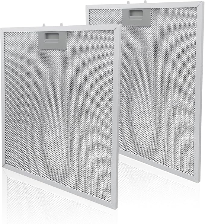 WA0575 Range Hood Filter 14-3/8" x 13-1/2" Compatible with Vissani 30-inch Pyramid or Wall Mount Range Hood, 5-Layer Aluminum Mesh Vent Filter (2 Pack)