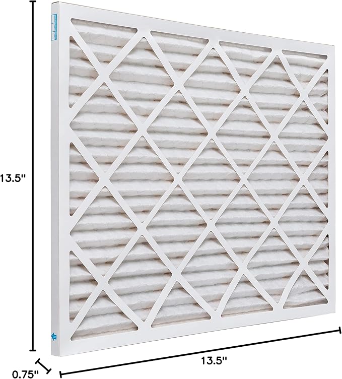 Aerostar 14x25x1 MERV 8 Air Filter, Pleated AC Furnace HVAC Filters (13.75x24.75x0.75), Electrostatically Charged for Allergies Dust Pet Dander Pollen Mold Lint, MPR 600 FPR 5, USA, 6 Pack