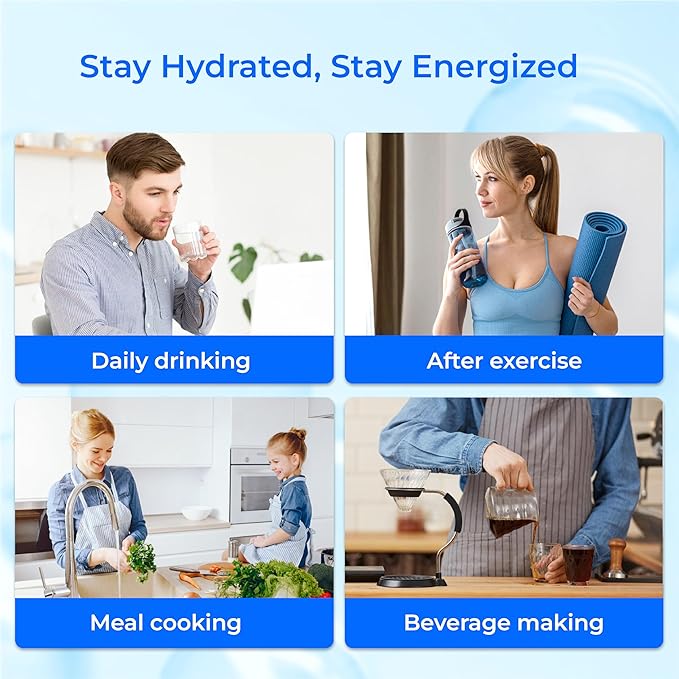 Waterdrop ALK35 ๐๐ฅ๐ค๐๐ฅ๐ข๐ง๐ Water Filter, Alkaline Filter for Reverse Osmosis System, pH Balance and Restore Minerals for RO Filter, Under Sink Water Filter, 1/4" Quick Connect