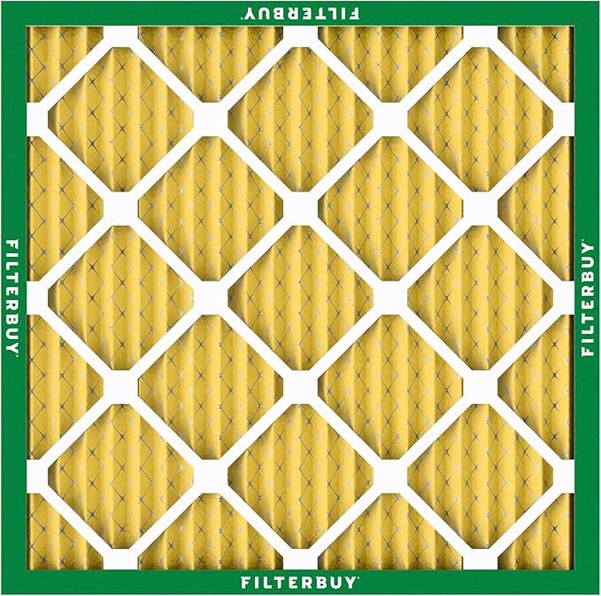 Filterbuy 10x10x1 Air Filter MERV 11 Superior Pet & Allergy Defense (1-Pack), Electrostatic Pleated HVAC AC Furnace Filters Replacement (Actual Size: 9.50 x 9.50 x 0.75)