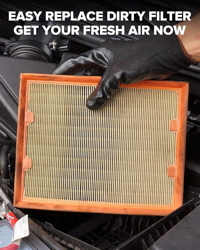 PHILTOP Engine Air Filter, CA9361 Compatible with Honda Pilot 2003-2008, Acura MDX 2001-2006, Improve Engine Performance, Rigid panel