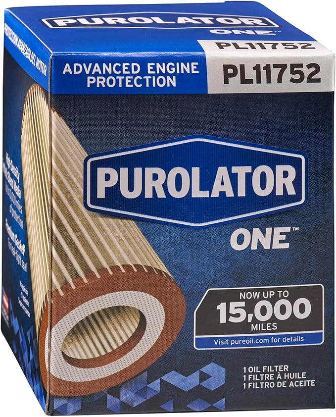 Purolator PL11752 PurolatorONE Advanced Engine Protection Cartridge Oil Filter Compatible With 2022-2024 Hyundai Tucson, 2021-2024 Santa Fe, 2020-2024 Sonata, 2023-2025 Kia Sportage and Kia Sorento