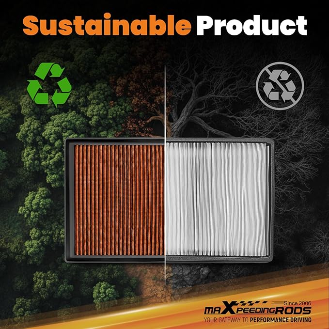 maXpeedingrods MX-2443 High Performance Engine Air Filter Requires No Oil Washable & Reusable for Lexus ES350 NX200T NX300 RX350, for Toyota Avalon Camry, for Mitsubishi Pajero 178010P050