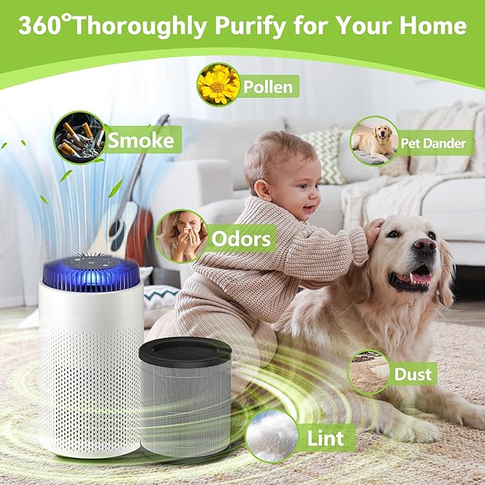 Airmega 50 Filter Replacement Compatible with Coway Airmega 50 Air Purifier, 3-in-1 True Hepa and Deodorization Filter